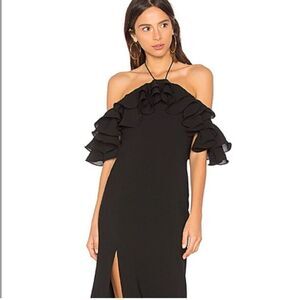 Elegant Black Off-Shoulder Dress